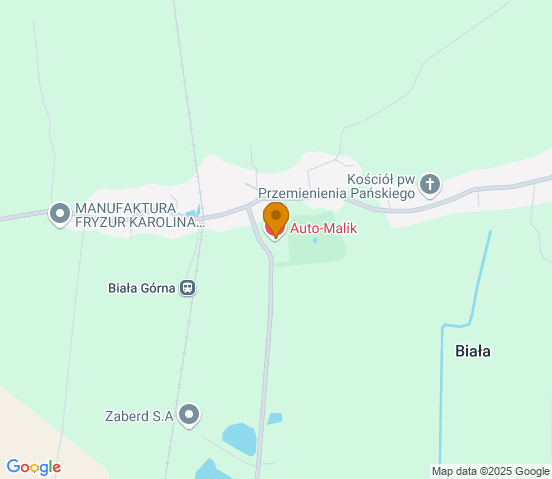 Mapa dojazdu do warsztatu samochodowego w miejscowości Chojnów