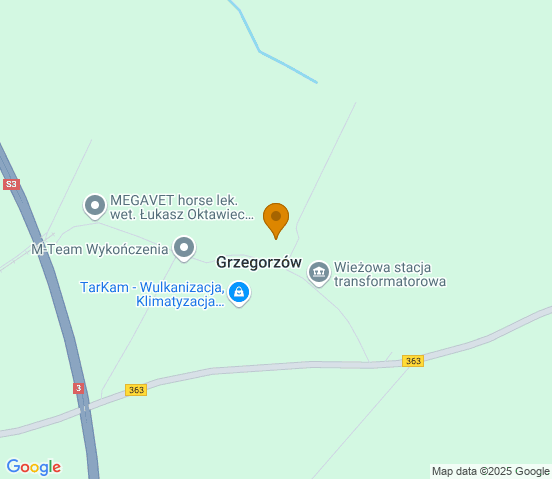 Mapa dojazdu do warsztatu samochodowego w miejscowości Mściwojów