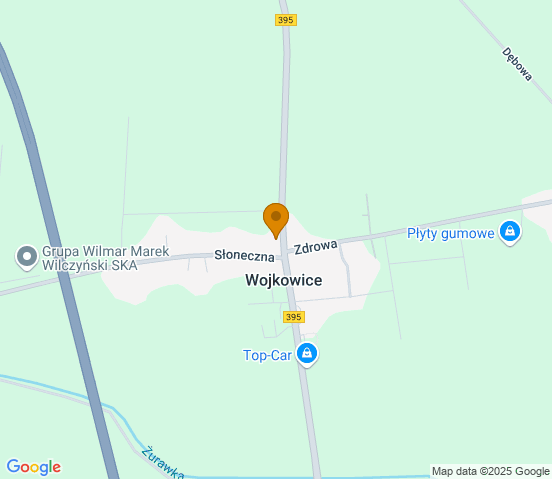 Mapa dojazdu do warsztatu samochodowego w miejscowości Wrocław