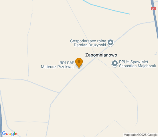Mapa dojazdu do warsztatu samochodowego w miejscowości Lubanie