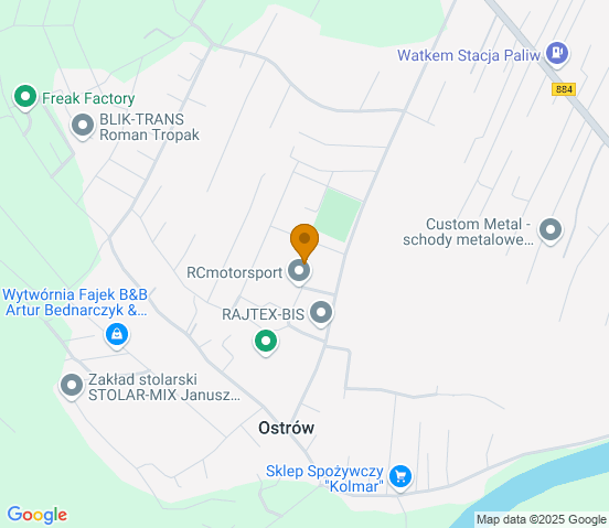 Mapa dojazdu do warsztatu samochodowego w miejscowości Przemyśl