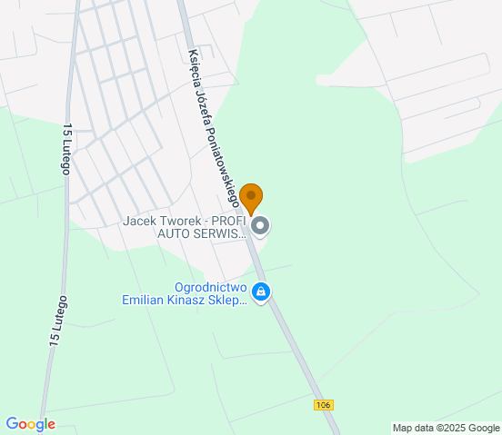 Mapa dojazdu do warsztatu samochodowego w miejscowości Nowogard